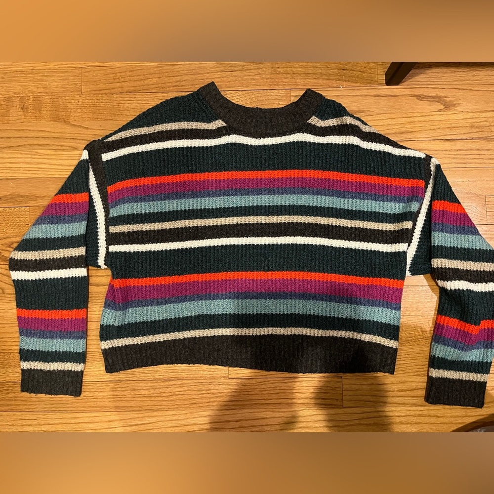 American Eagle Striped Multicolor Sweater